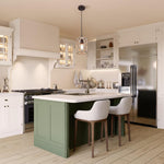 Farmhouse hanging light metal wood bedroom light brown  foyer light