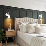 1 light sconce light metal indoor lights matte white danvers living room light