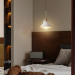 1 light hanging lights cement metal industrial chandelier gold white pendant light