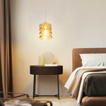 Modern kitchen island glass metal ceiling lighting silver hanging pendant