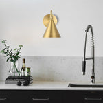 E12 Led light brass wall sconces metal wall light