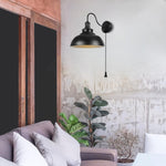 1 PCs sconce light black wall lighting metal bulb wall lamp
