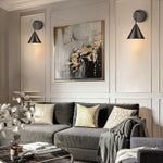 1-light led light metal light fixture black wall sconce