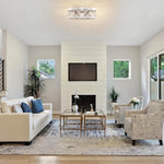 2-Light ceiling light metal flush mount gold ceiling light fixtures