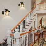 Classic sconce lamp aluminum indoor wall lighting black porch lights
