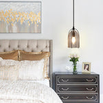 Farmhouse light bulbs black hanging light glass, metal pendant light