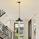 12 inch hanging light fixture bubble glass iron exterior pendant black farmhouse lantern
