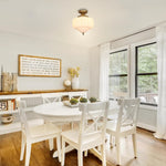 Modern bulb light milk iron glass semi flush mount gold ceiling light