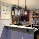 15W black light aluminum kitchen light gold pendant light