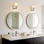 2 pack bulb light glass metal shade of light linen frosted glas home lighting