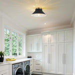 11.81 inch flush mount light metal ceiling light black gold kitchen lamp