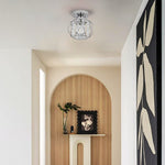 Modern hallway light acrylic iron lighting fixtures silver ceiling light