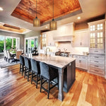 2 Pack led light brown, black hanging lights metal, rattan pendant lights