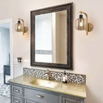 Modern light bulb glass metal wall light gold living room light