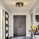 3 light bulbs light metal ceiling light rustic metal black kitchen light