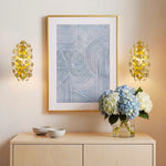 Modern wall light fixtures metal bulb light gold wall sconce