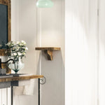 1 Light wall sconce green wall lighting glass, metal  bedroom wall lighting