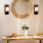 1 Light sconce light old bronze wall light fixture glass, metal lights in wall