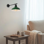 1 Light light sconces green/Black wall light metal light fixture