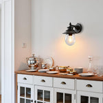 1-light lights and bulbs metal bulbs light black wall sconces