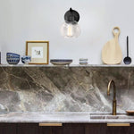 1 Light light fixtures matte black bathroom vanity lights glass, metal wall  lights