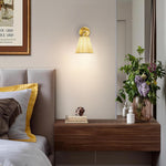 2 Pack wall sconces gold wall lighting plastic bedroom wall lights