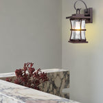 2 Pack porch light fixtures bronze wall sconce thick metal wall lights