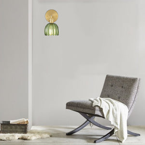 180 degree stand vintage bedroom light gold and green fixture light brass and glass wall light