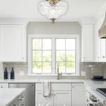 Modern light bulb gold light fixture glass ceiling light