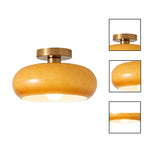 10.6 Inch light fixture orange ceiling lighting iron  bedroom light for ceiling