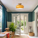 10.6 Inch light fixture orange ceiling lighting iron  bedroom light for ceiling