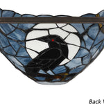 Tiffany wall light dark blue fixture light glass fixture light