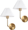 Sets of 2 wall light gold vanity light metal, fabric, acrylic kitchen light