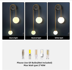U-shape wall light gold fixture light metal bathroom light