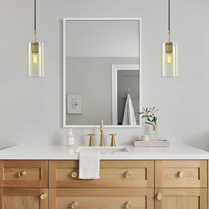 Modern pendant light brass island sink light brass glass hallway light