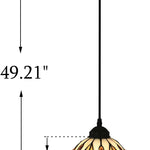 Tiffany pendant light black hanging lamp glass ceiling light