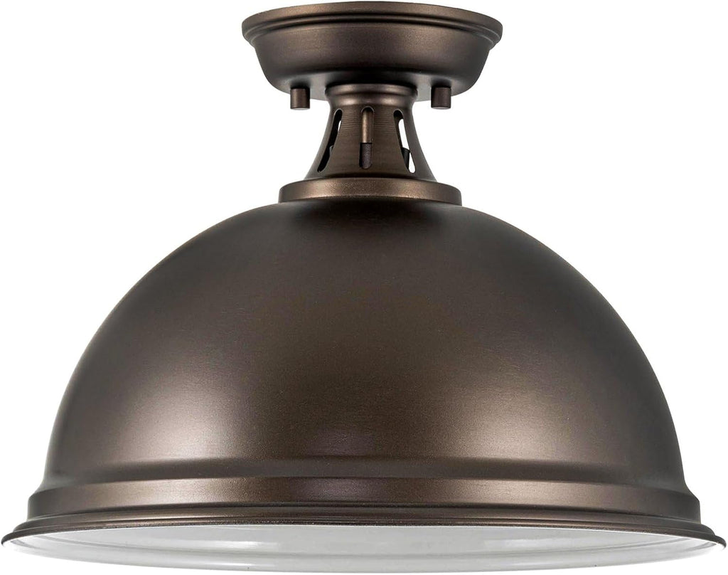 14 inch industrial ceiling light bronze hallway light metal flush mount light
