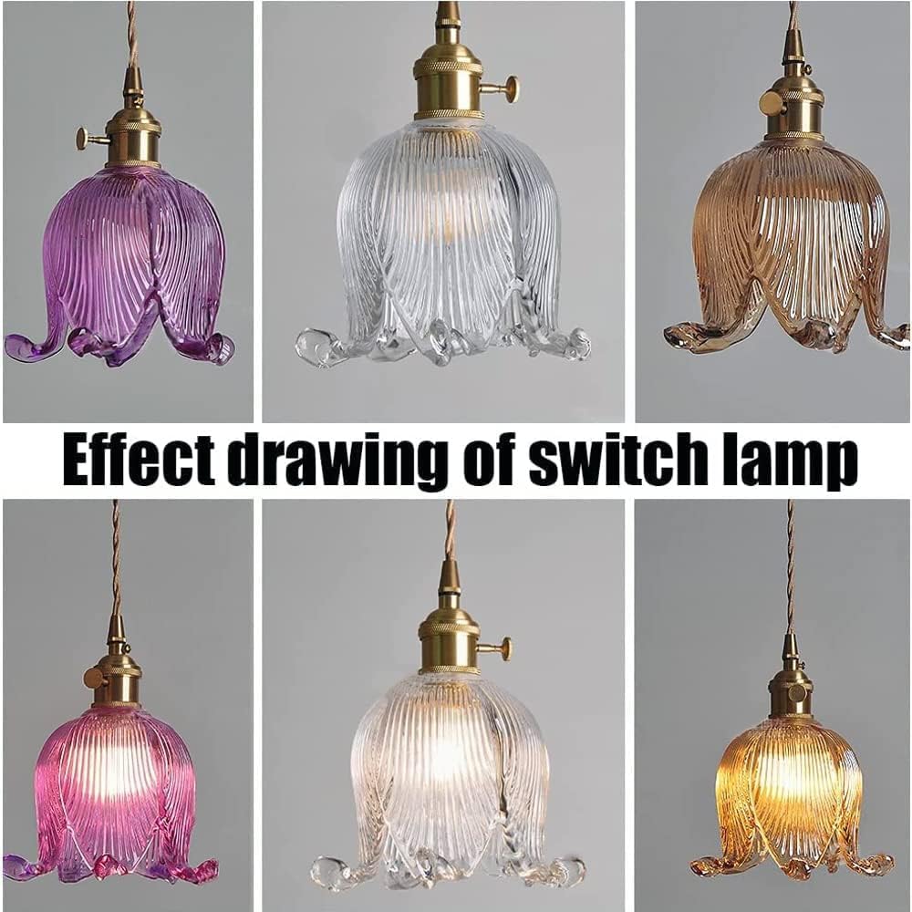 Unique decorative light purple pendant light glass chandelier light