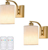 Led bedroom light gold wall light iron wireless light