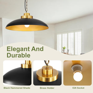 Farmhouse pendant light black and gold dining rooms light metal living rooms light