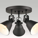3 light black ceiling light fixture industrial ceiling spot light adjustable track lighting