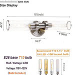 2 light vanity light nickel hallway light glass, metal wall light