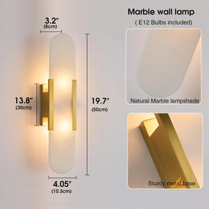 Led bedroom light gold vanity light metal wall light