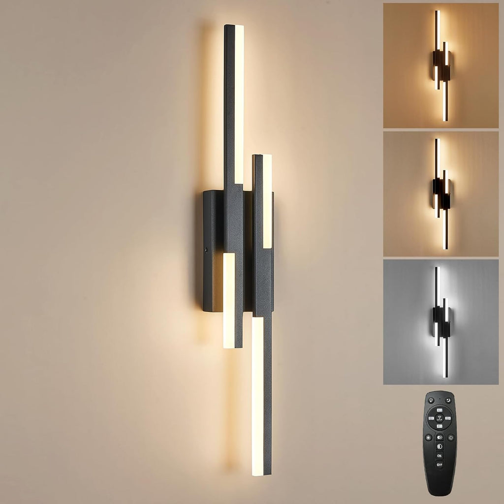 Led vanity light black fixtures light iron, acrylic wall light