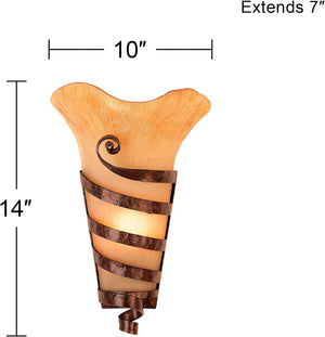 17 inch bathroom light brown hallway light metal wall light