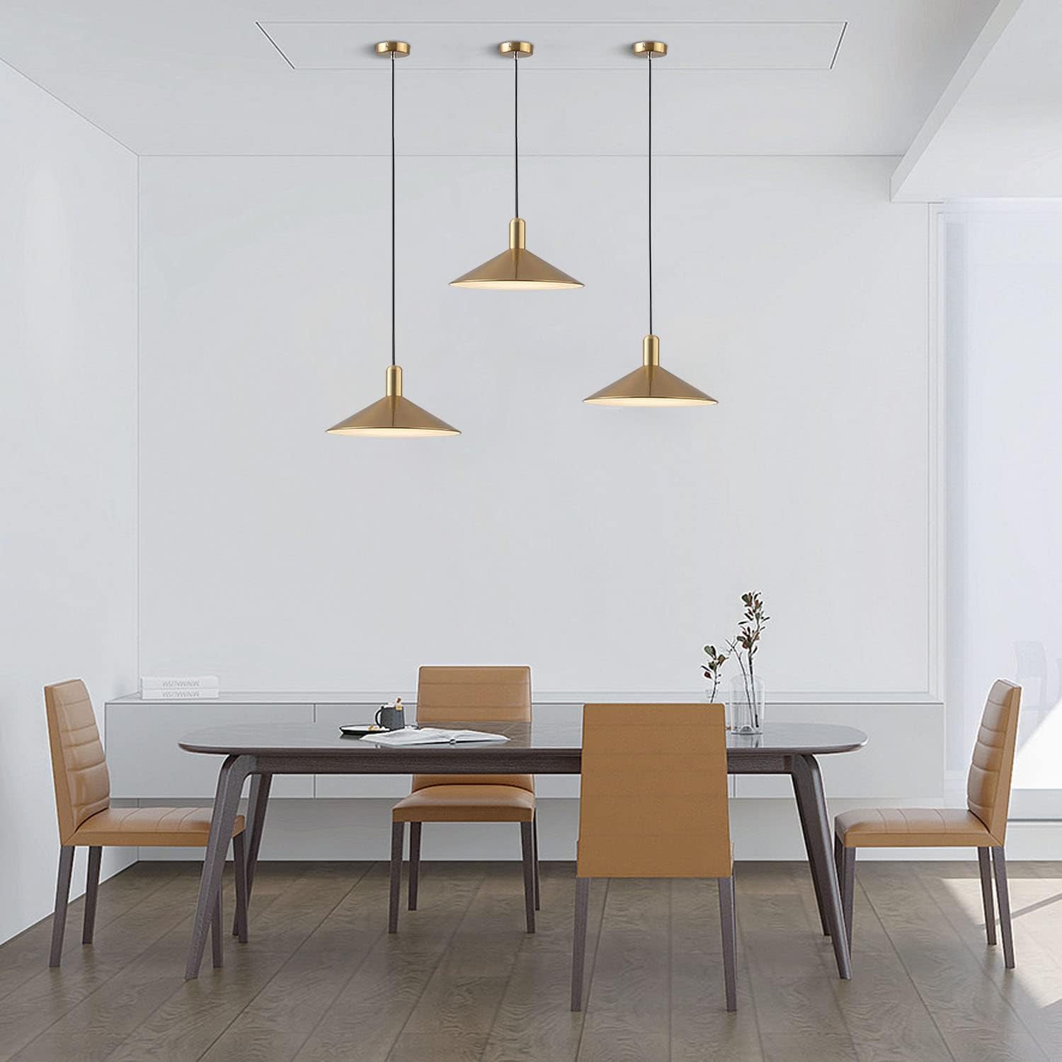 Modern pendant light gold fixture light aluminum kitchen light