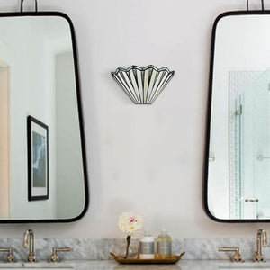 1-light wall light green stairway light metal bathroom light