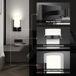 2 modern wall light black vanity lights glass bathroom light