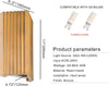 Led mount light brown wall lights metal corridor light