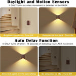 Led stairs night light walnut wall lights plastic motion sensor light